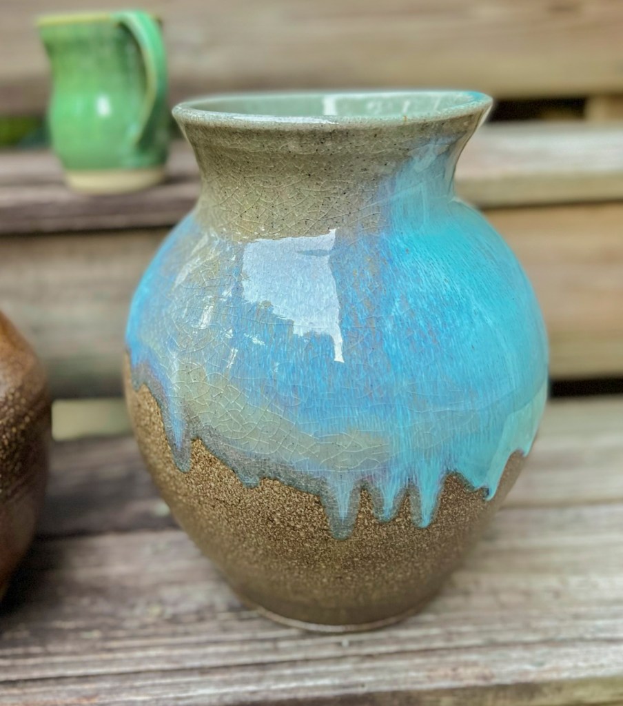 Large Turquoise Vase